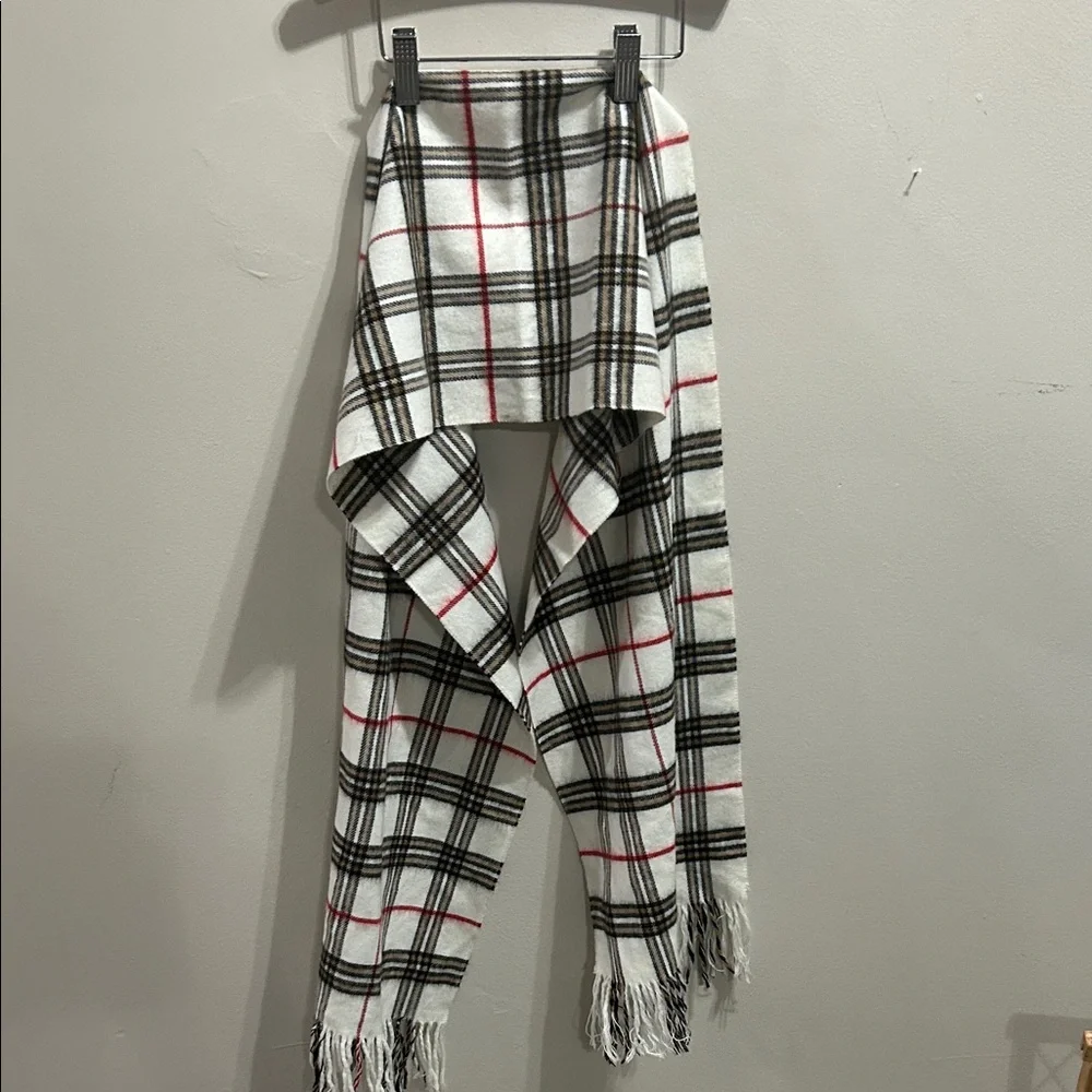 Plaid Fringe Men's Scarf